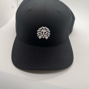 The Classic Black Cap with White Embroidery